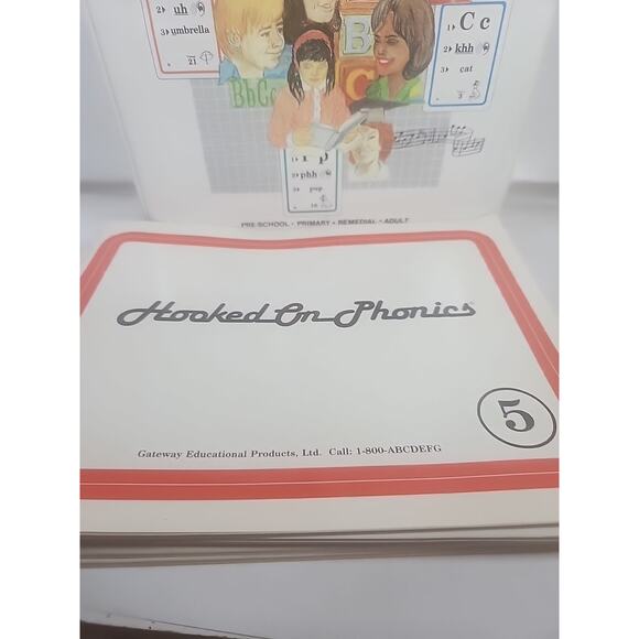 Hooked On Phonics Gateway Educational Cassette Tapes Book Cards Complete W/Box - Picture 3 of 8